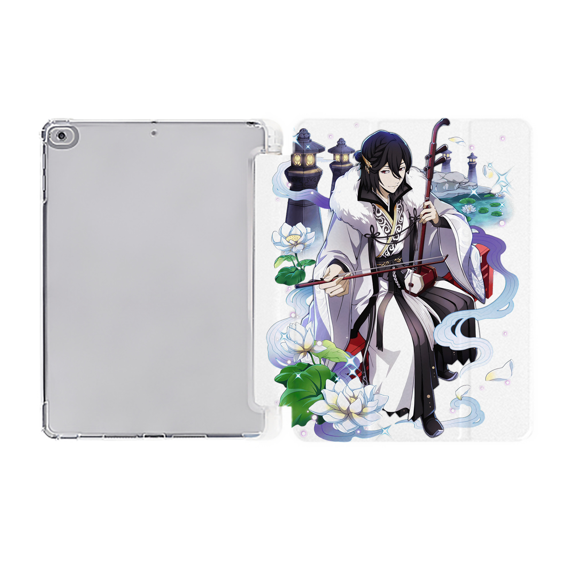 （画像用） 文豪ストレイドッグス Bungo Stray Dogs IPad ケース ペン収納付き 三つ折りスタンド PUレザー×シリコン 対応機種9.5/10.5/10.9インチ